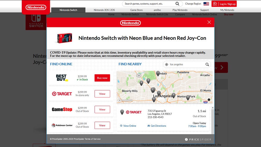 nintendo store website