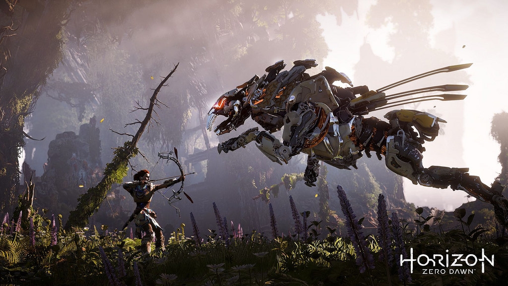 Monster hunter world horizon zero dawn crossover slay monsters as
