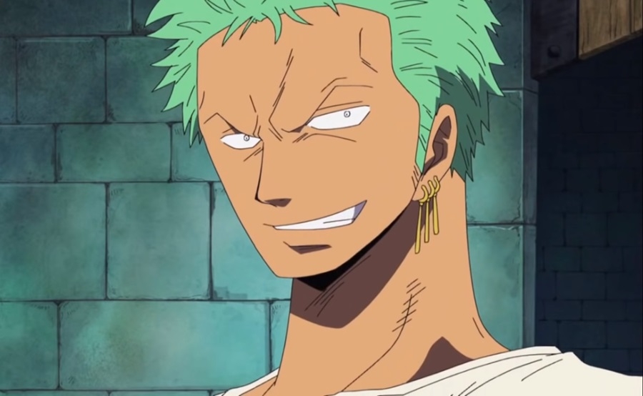 The end of the previous release saw Zoro about to fight an unnamed warrior ...