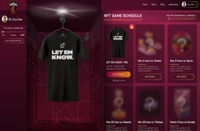 NFT: Cleveland Cavaliers to debut NFT collectibles, launch virtual locker for fans - Vimarsana News